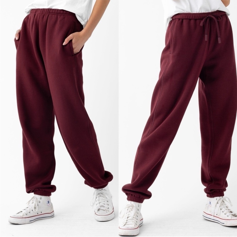Cozy Earth CityScape Sweatpant Joggers - Burgundy Size 3XL